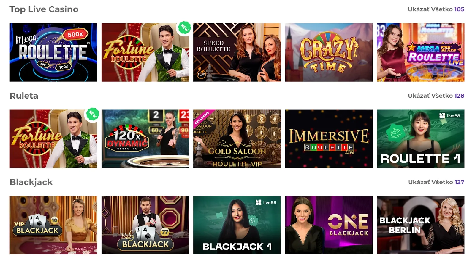 Živé kasínové hry – ruleta a blackjack v AlfCasino